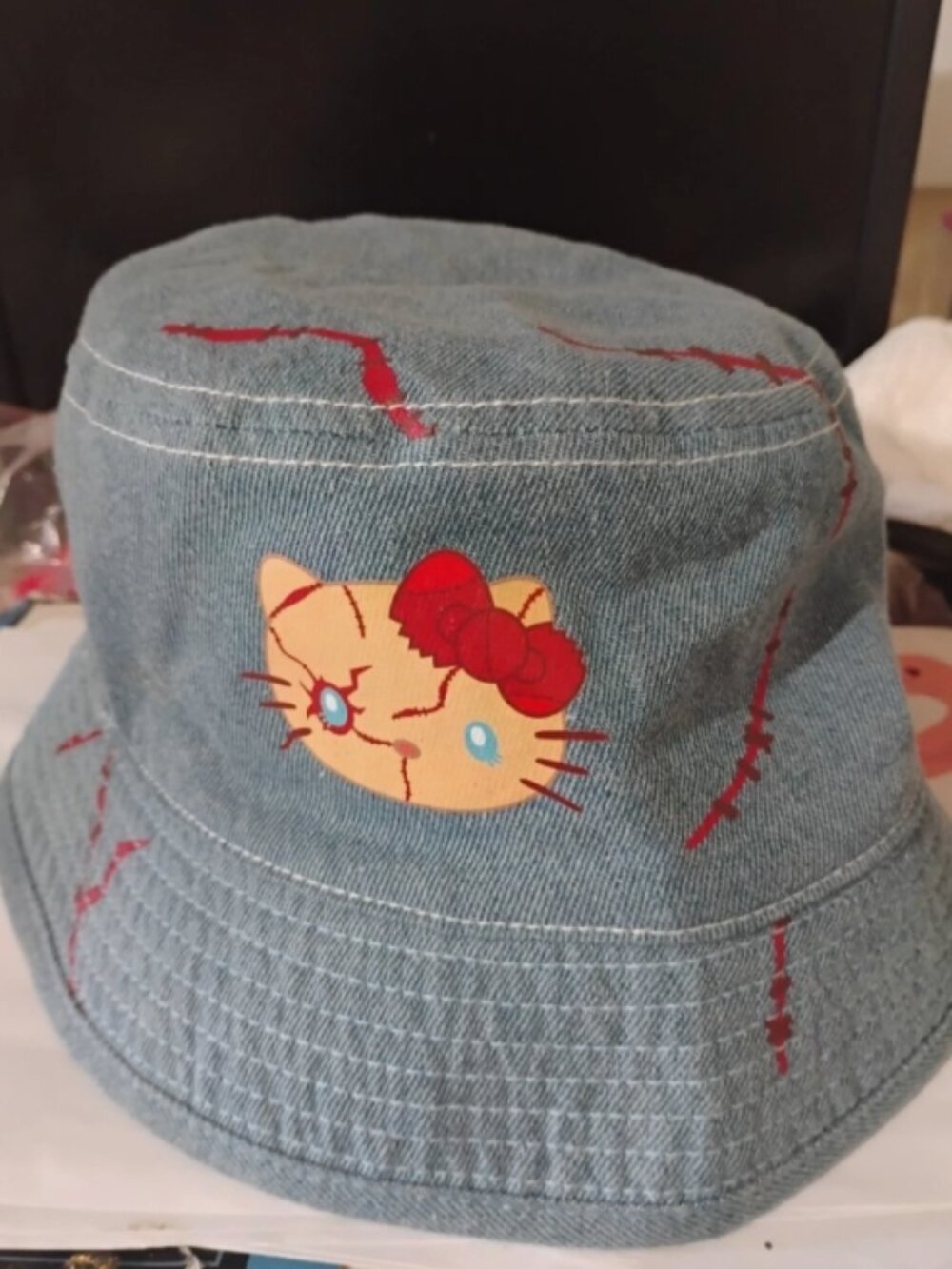 2023 Universal Studios Halloween Horror Nights Hello Kitty X Chucky Bucket Hat